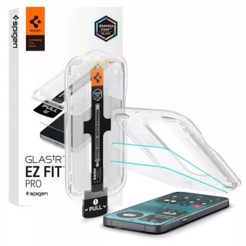 Spigen Glas.tR EZ Fit Pro AC HD ekrano apsauginis stiklas 2 vnt., skirtas Nothing Phone 4a Pro - skaidrus grūdintas stiklas