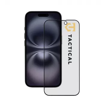 Tactical Glass Shield Privacy 5D apsauginis stiklas iPhone 15 / 16, juodas