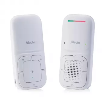 Alecto DBX130 DECT kūdikio monitorius su visišku ECO režimu, dvipusiu ryšiu, temperatūros jutikliu, lopšinėmis ir naktine šviesa