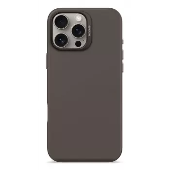 DECODED antimikrobinis silikoninis dėklas, skirtas iPhone 16 Pro Max MagSafe, juodas