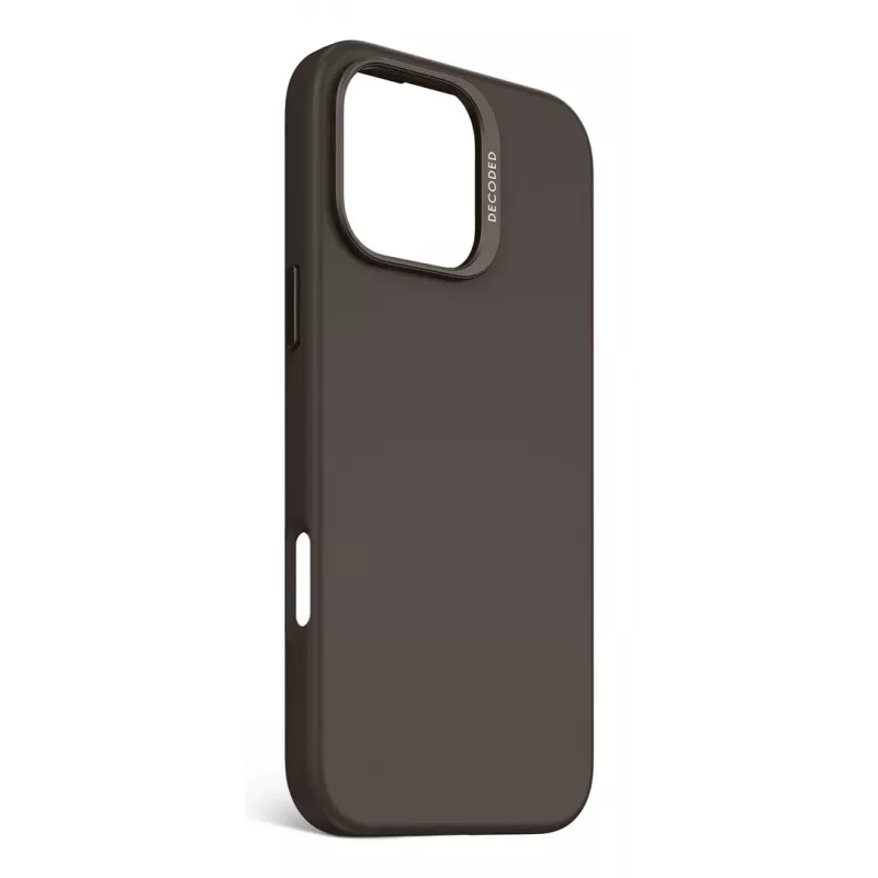 DECODED antimikrobinis silikoninis dėklas, skirtas iPhone 16 Pro Max MagSafe, juodas