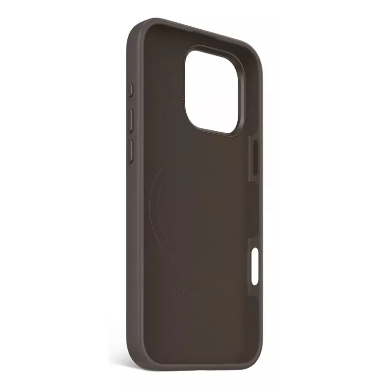 DECODED antimikrobinis silikoninis dėklas, skirtas iPhone 16 Pro Max MagSafe, juodas