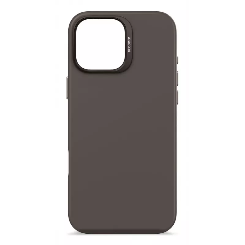 DECODED antimikrobinis silikoninis dėklas, skirtas iPhone 16 Pro Max MagSafe, juodas