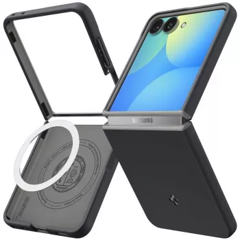 SPIGEN Nano Pop MagSafe dėklas, skirtas Samsung Galaxy Z Flip8 - Black Sesame