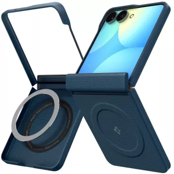 SPIGEN AirSkin Aramid MagSafe dėklas, skirtas Samsung Galaxy Z Flip 8 - tamsiai mėlynas