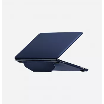 UNIQ Lyden Versa dėklas, skirtas MacBook Neo, tamsiai mėlynas