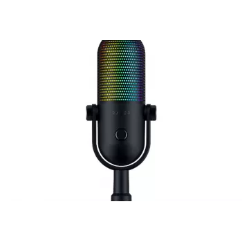 RAZER Seiren V3 Chroma 32-bit DSP USB kondensatorinis mikrofonas su RGB apšvietimu - juoda