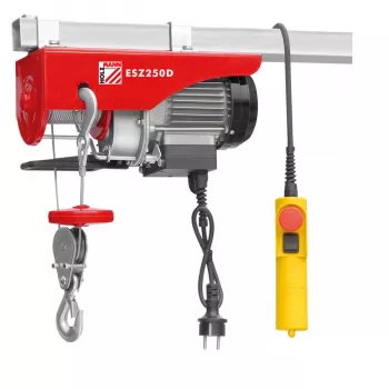 HOLZMANN MASCHINEN ESZ250D-230V elektrinis trosinis keltuvas 250 kg dviguba linija 125 kg viena linija 230 V