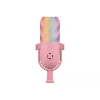 Razer Seiren V3 Chroma 32-bit DSP USB kondensatorinis mikrofonas - Kvarcinis rožinis