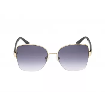 GUESS moteriški GF00052-5932B katės akies akiniai nuo saulės, Havana rėmelis, rudi gradientiniai lęšiai, 59mm