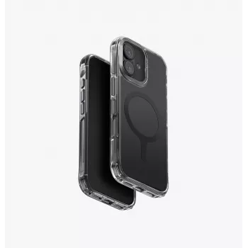 UNIQ LifePro Xtreme MagClick įkrovimo dėklas, skirtas iPhone 17 - juodas buferis, skaidri nugara