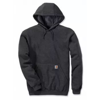Carhartt vyriškas vidutinio svorio gobtuvinis megztinis, anglies spalvos - 10,5 oz medvilnės ir poliesterio mišinys, trigubai susiūtas, originalaus kirpimo