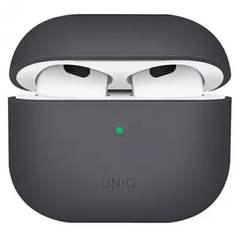 UNIQ Lino AirPods 3 kartos silikoninis dėklas pelenų pilka