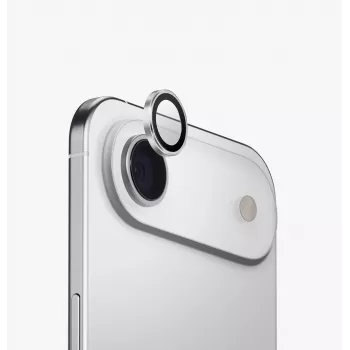 UNIQ Optix Aluminium fotoaparato objektyvo apsauga su aplikatoriumi, skirta Apple iPhone Air, sidabrinė