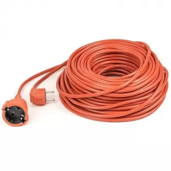 POWER PLANT, LLC 40m sunkiasvoris ilgintuvas su 1 Schuko kištukiniu lizdu, 3x2,5mm² guminis kabelis, IP44, 16A, 230V, juodos spalvos