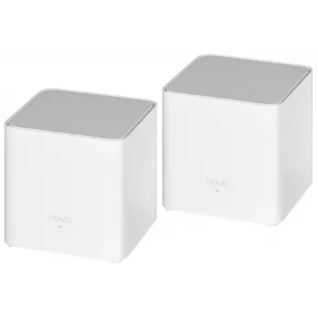 Tenda MX3 (2 vnt.) AX1500 Whole Home Mesh Wi-Fi 6 sistema, dviejų juostų, 2 Gigabit prievadai viename įrenginyje, balta