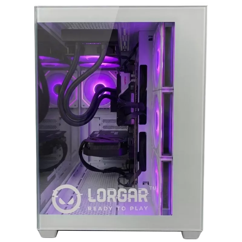 LORGAR ADVANCED A201 žaidimų kompiuteris - AMD Ryzen 5 7500F, GeForce RTX 5060 Ti 16GB, 32GB DDR5, 1TB NVMe SSD, 750W PSU, baltas