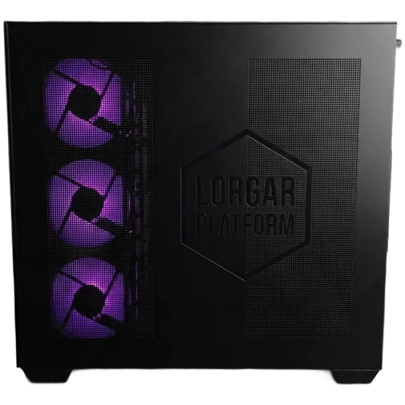 LORGAR ADVANCED A201 žaidimų kompiuteris - AMD Ryzen 5 7500F, GeForce RTX 5060 Ti 16GB, 32GB DDR5 6400MHz, 1TB NVMe SSD, 750W PSU, 240mm AIO, juodos spalvos
