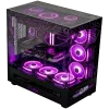 LORGAR PRO P401 žaidimų stalinis kompiuteris - AMD Ryzen 7 7800X3D, NVIDIA GeForce RTX 5070 Ti 16GB, 32GB DDR5 6400MHz, 2TB NVMe SSD, 850W PSU, 360mm AIO, juodos spalvos, 3 metų garantija
