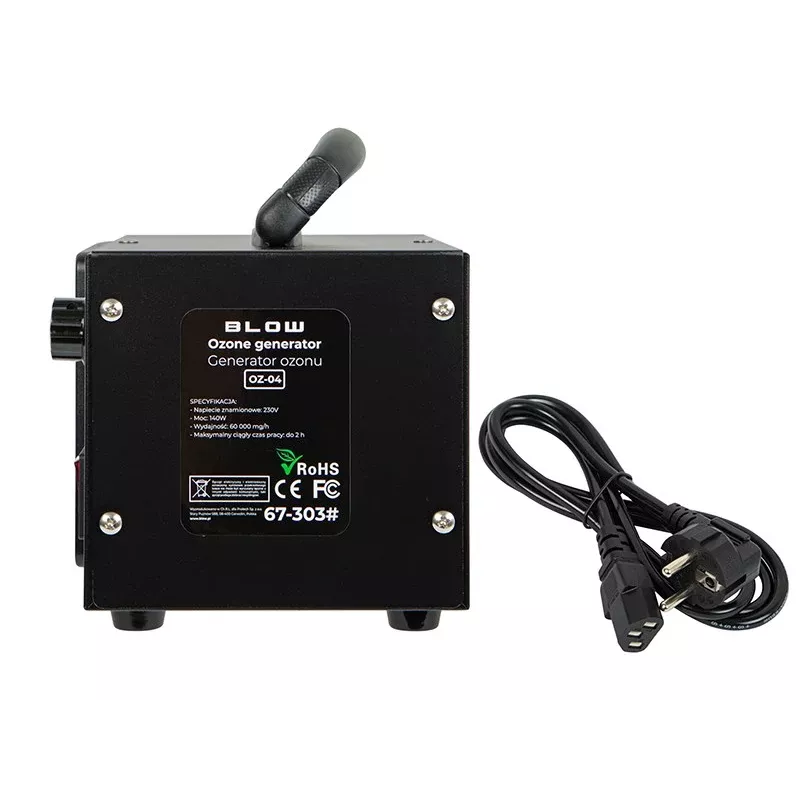 BLO OZ-04 ozono generatorius 60 000 mg/h 140W nerūdijančio plieno oro valytuvas