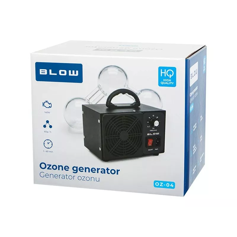 BLO OZ-04 ozono generatorius 60 000 mg/h 140W nerūdijančio plieno oro valytuvas