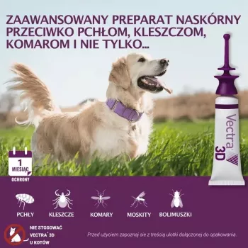 Ceva Vectra 3D šunims, sveriantiems daugiau kaip 40 kg, 3 pipetės