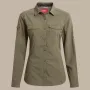 Craghoppers moteriški NosiLife Adventure ilgomis rankovėmis marškiniai III - Wild Olive - XL