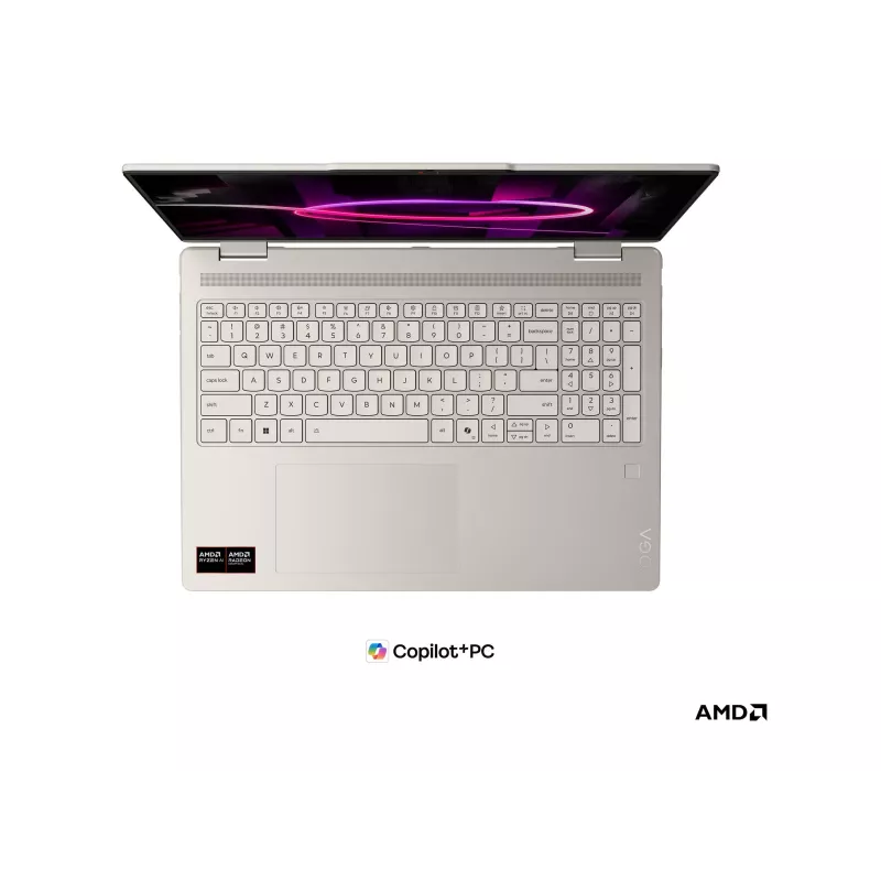 Lenovo Yoga 7 2-in-1 16AGP11 AMD 16 inch OLED jutiklinis nešiojamasis kompiuteris - Ryzen AI 7 445, 16GB RAM, 512GB SSD, Windows 11 Home, Seashell