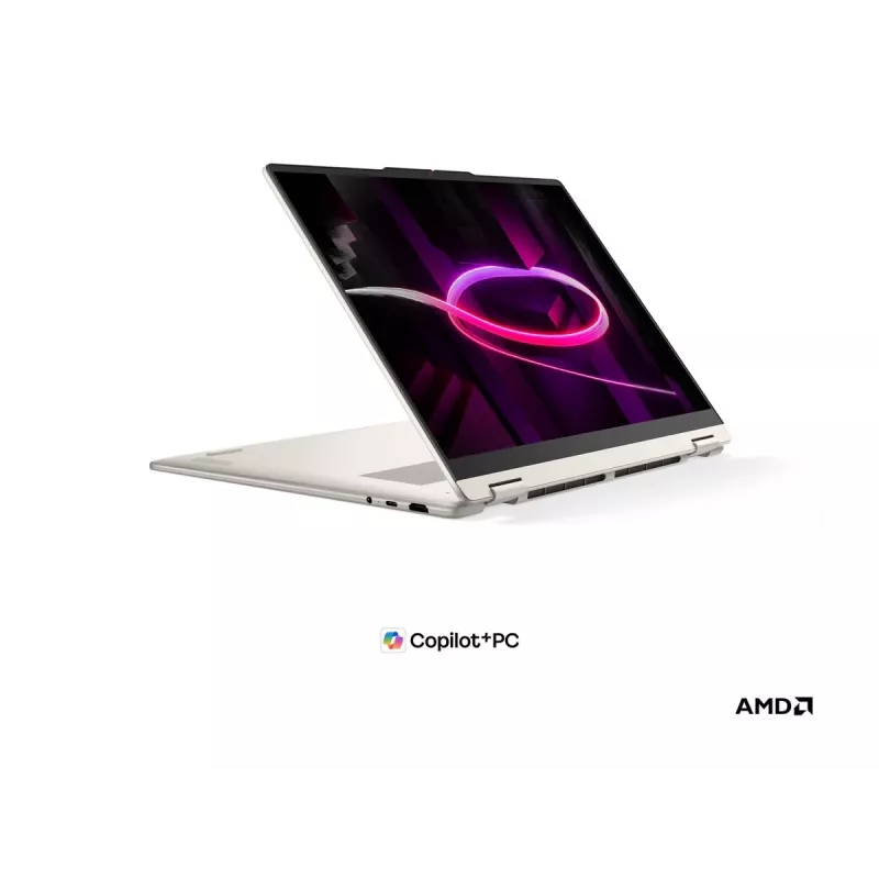 Lenovo Yoga 7 2-in-1 16AGP11 AMD 16 inch OLED jutiklinis nešiojamasis kompiuteris - Ryzen AI 7 445, 16GB RAM, 512GB SSD, Windows 11 Home, Seashell