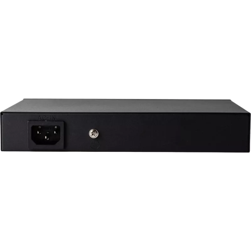 GETFORT GF-110-8PG-S-120 10 prievadų gigabitinį PoE+ komutatorius su 8 PoE+ prievadais, 1 aukštyn, 1 SFP, 120W biudžetas, nevaldomas, be ventiliatoriaus, stalinis