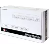 GETFORT GF-210D-8P-120 10 prievadų PoE+ komutatorius su 8 Fast Ethernet PoE prievadais ir 2 Gigabit kylančiosiomis nuorodomis, 120W biudžetas, nevaldomas, stalinis / sieninis montavimas