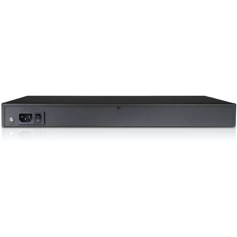 GETFORT GF-124-24PG-2S-400 24 prievadų gigabitinio PoE+ komutatorius su 2 SFP magistralėmis, 400W biudžetu, montuojamas į stelažą