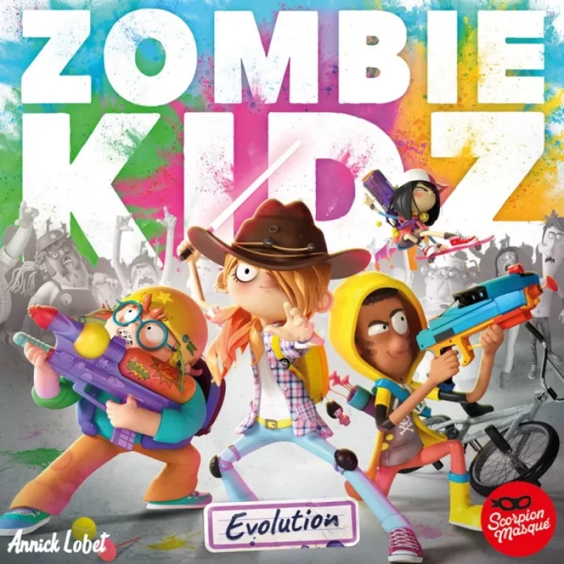 Zombie Kidz Evolution Kooperatyvinis Legacy stalo žaidimas vaikams ir šeimoms