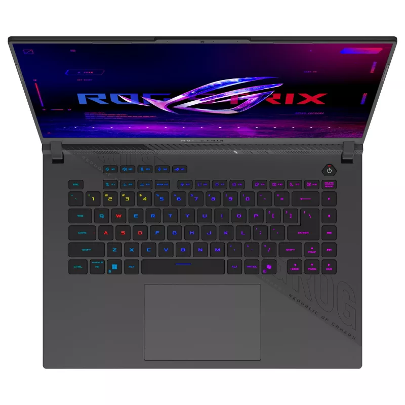 ASUS ROG Strix G16 G614PP-RV031W žaidimų nešiojamas kompiuteris, 16 colių WUXGA IPS 165Hz, AMD Ryzen 9 8940HX, 16GB DDR5, 1TB SSD, GeForce RTX 5070 8GB, Windows 11 Home, vokiška QWERTZ klaviatūra