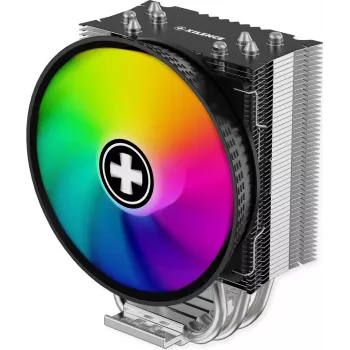 Xilence M404PRO.ARGB CPU aušintuvas - 120mm PWM ventiliatorius, 4 šilumos vamzdeliai, ARGB apšvietimas, Intel/AMD multisocket