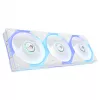 ASUS ROG Strix GR120 ARGB Reverse White 3in1 korpuso ventiliatorių rinkinys, 120mm PWM, 2500 RPM, 70.38 CFM, 3.88 mmH2O, skysčio dinaminis guolis, Aura Sync