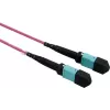 VALUE MPO magistralinis kabelis 50/125µm OM4, MPO/MPO, A tipo, violetinis, 15 m