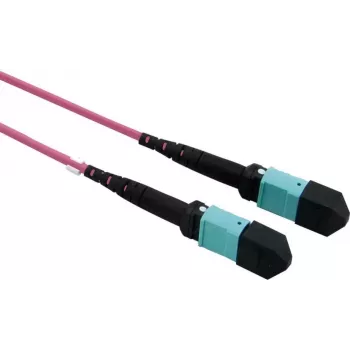 VALUE MPO magistralinis kabelis 50/125µm OM4, MPO/MPO, A tipo, violetinis, 15 m
