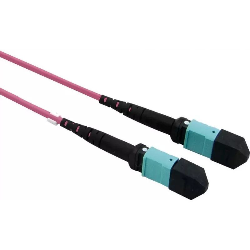 VALUE MPO magistralinis kabelis 50/125µm OM4, MPO/MPO, A tipo, violetinis, 15 m