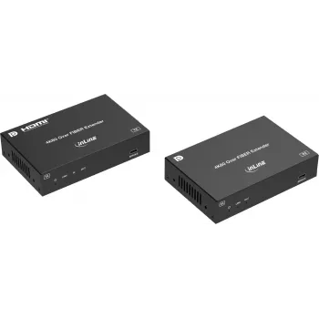InLine® KVM prailgintuvas, DP 4K/60Hz, viensviedis šviesolaidis, 10 km, rinkinys (57885O)