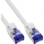 InLine® plonas Cat.6A S/FTP LSZH jungiamasis laidas, baltas, 0,30 m, 150 vnt. pakuotė