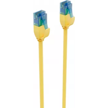 ShiverPeaks BS08-22032 CAT6 U/UTP plonas Ethernet jungiamasis laidas, RJ45, geltonas, 0,5 m