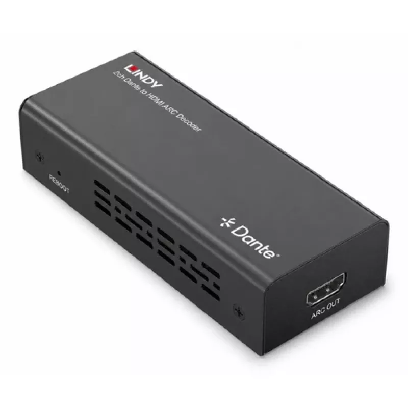 Lindy 2ch Dante į HDMI ARC dekoderis
