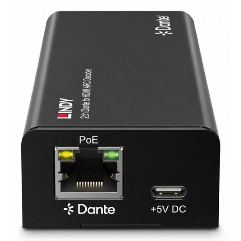 Lindy 2ch Dante į HDMI ARC dekoderis