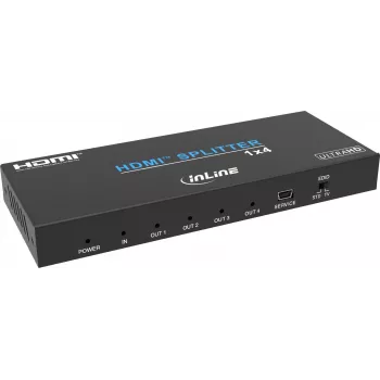 InLine® vaizdo skirstytuvas, 1x4, HDMI 4K/60Hz