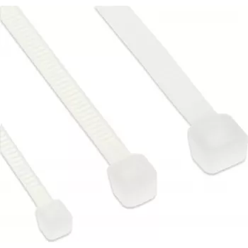 InLine® kabelių raiščiai 200mm x 4,8mm, natūralūs, 100 vnt.