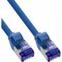 INLINE B-74903B didmeninė pakuotė, 60 vnt. plonų Cat.6A S/FTP LSZH jungiamųjų kabelių, 3 m, mėlyna, 10 Gbps