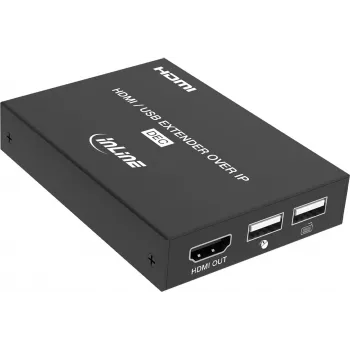 InLine® KVM prailgintuvas per IP, HDMI Full HD, 150 m, imtuvas (RX)