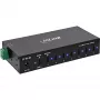 DELOCK InLine® USB 3.2 Gen.1 pramoninis USB šakotuvas, USB-C, 7 prievadų, su maitinimo šaltiniu