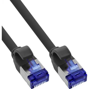150 vnt. B-Pack InLine® Slim Cat.6A S/FTP LSZH Patch laidas juodas 0,50 m